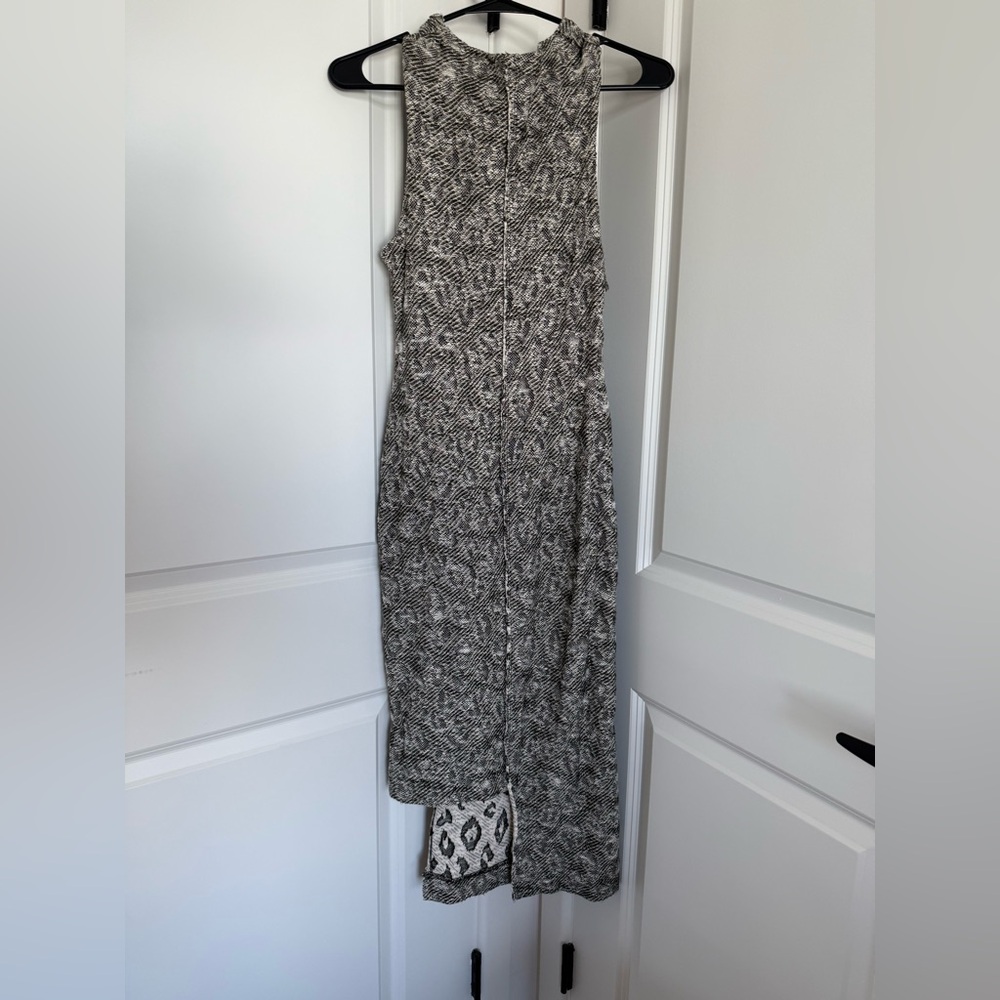 Free People Sleeveless Black and White Patterned Dress